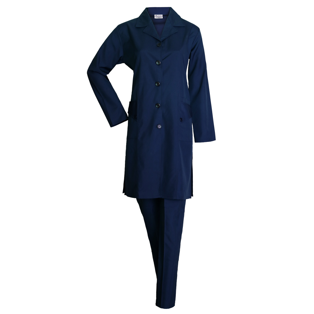 مانتو شلوار ترگال سرمه ای برند مکسون_MAXON